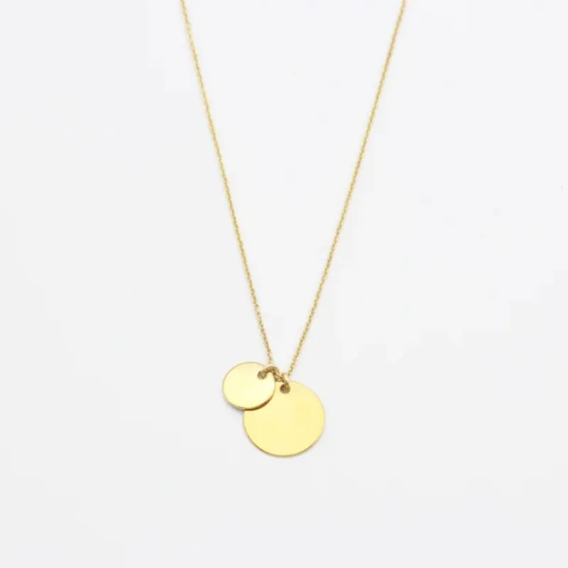 Schnäppchen Jewelberry Kette Mixed Discs vergoldet