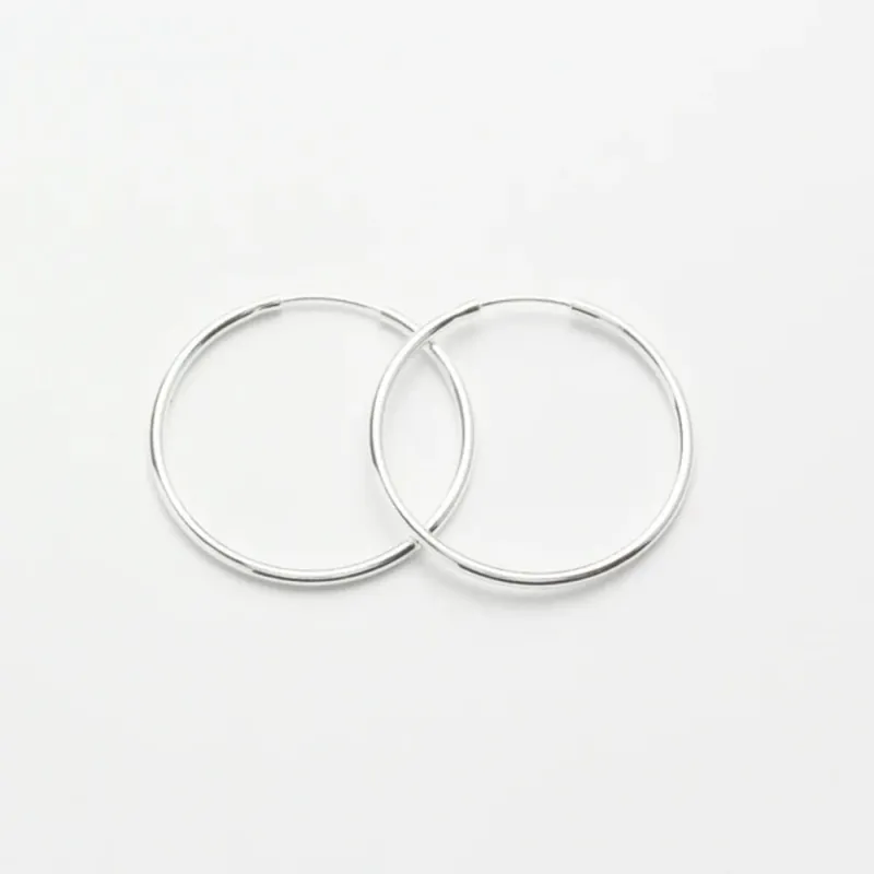 Jewelberry Kreole Basic Hoop M Silber Must-Have