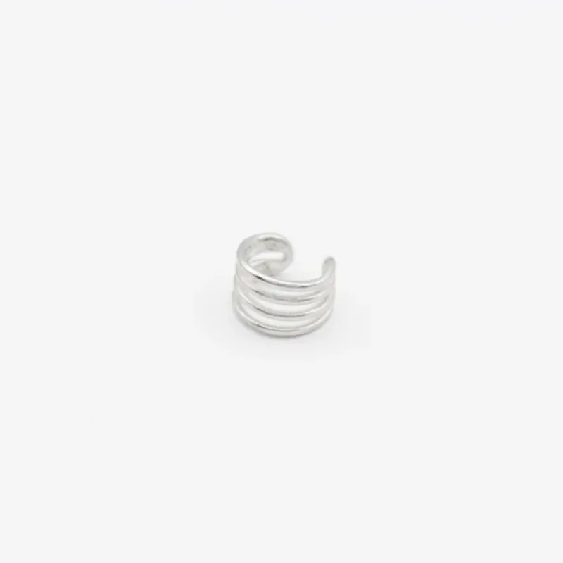 Geprüft Jewelberry Earcuff Four Lines Silber