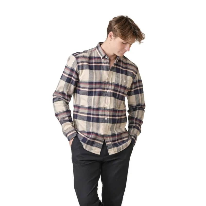 Klitmoller Collective Pedro Shirt Sand/Navy/Red Heißes Angebot