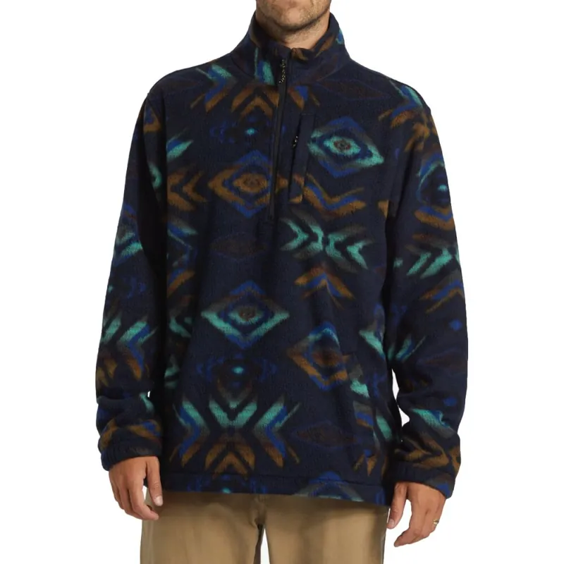 Billabong Boundary Mock Neck Fleece Pullover Navy S Saisonangebot