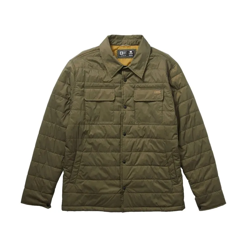 Salty Crew Barrier Shacket Olive L Garantierte Lieferung