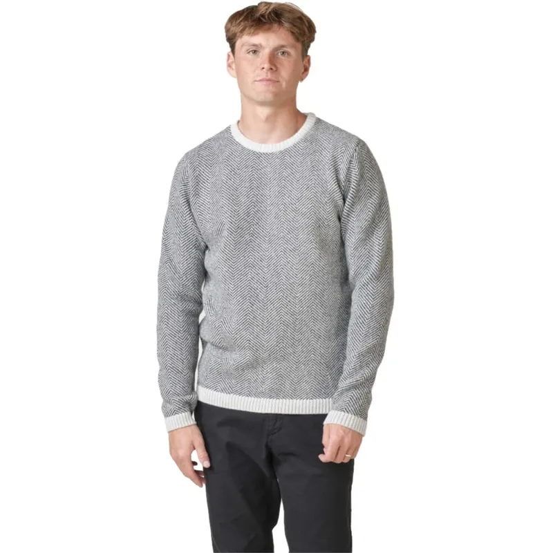 Neu Im Sortiment Klitmoller Collective Keld Knit Strickpullover Cream / Black M