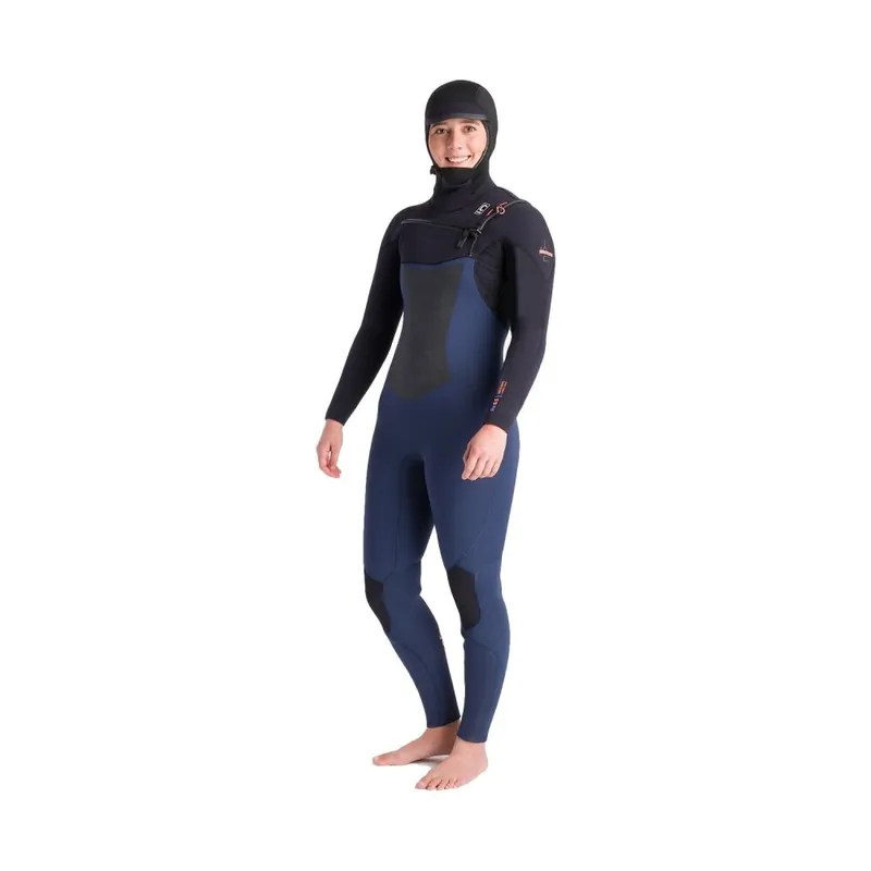 C-Skins ReWired NuWave Hooded Women Steamer 6/5/4 Neoprenanzug Black / Blue M (US8 / UK10) Jetzt Bestellen