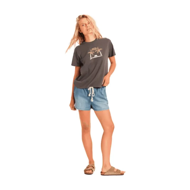 Mega-Angebot Sisstrevolution T-Shirt Beach Daze Boyfriend Knit Tee Charcoal