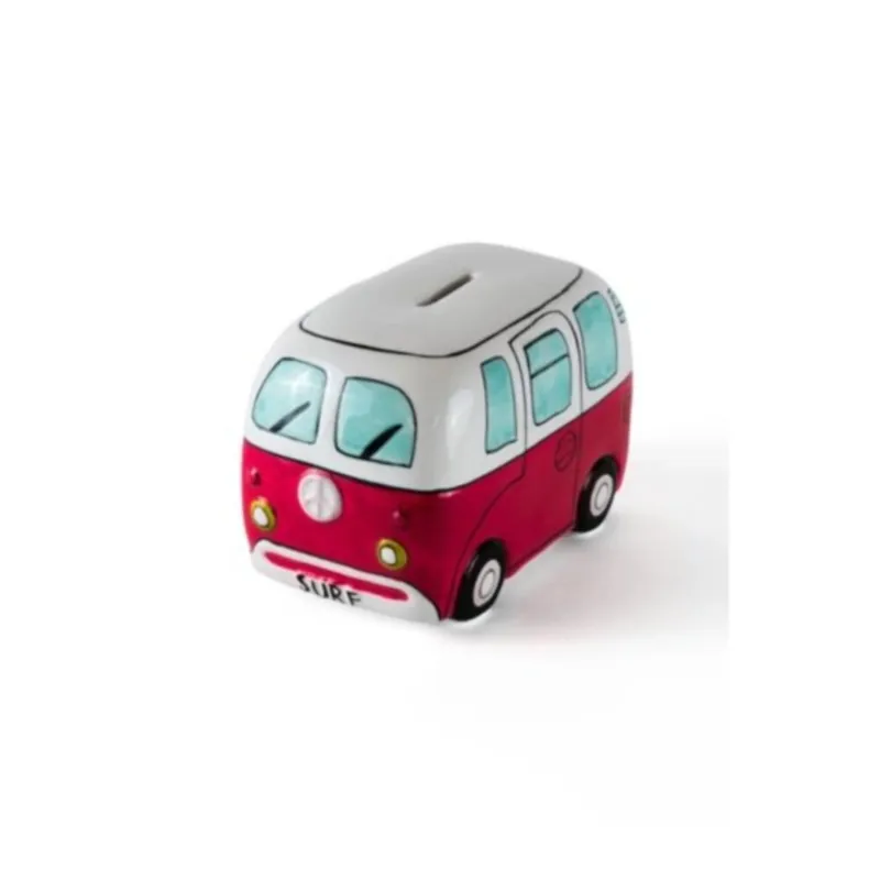 Finale Aktion Devoted Surf Van Spardose Piggy Bank Red