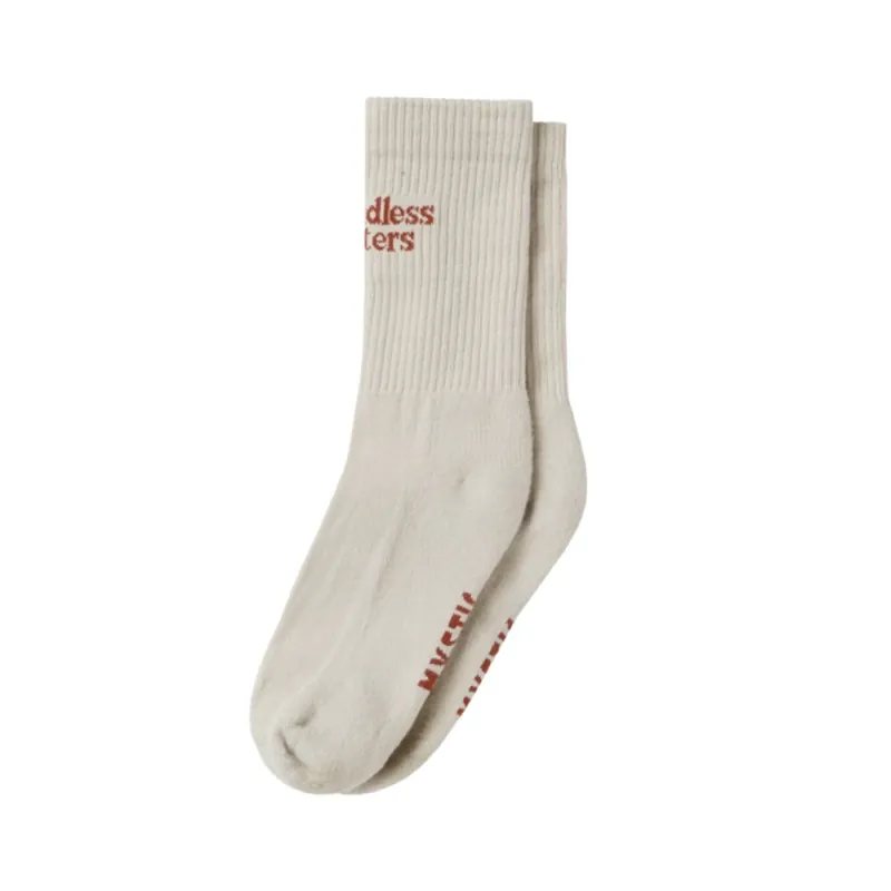 Sale Mystic Trademark Socks Dirty White 39-42
