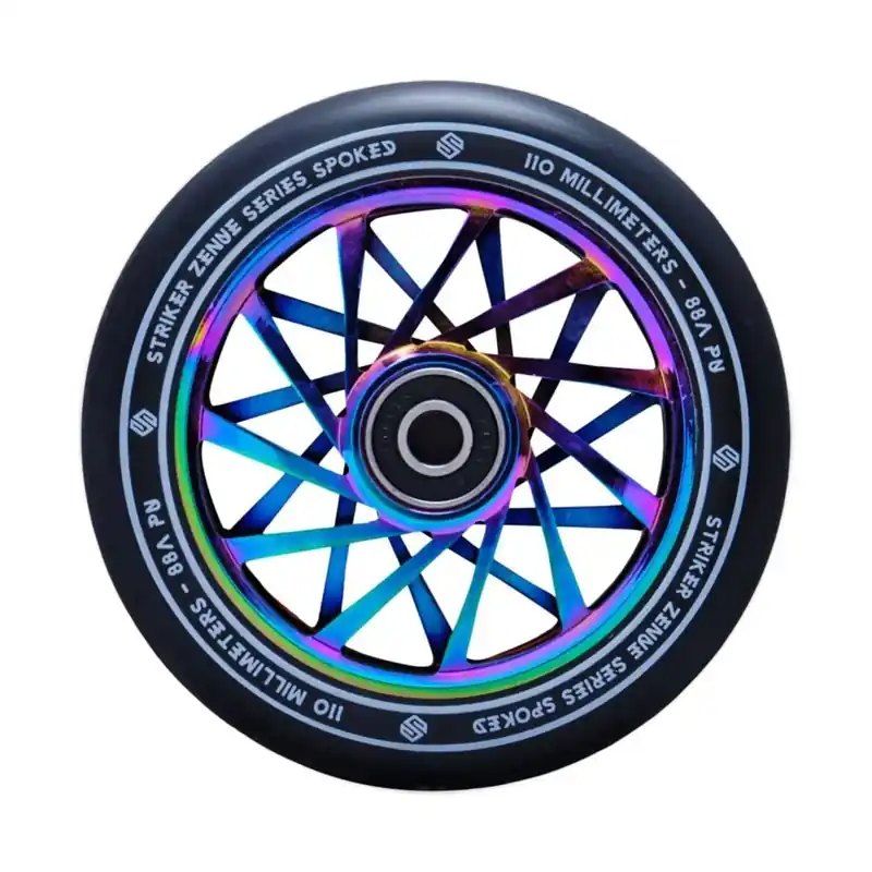 Striker Zenue Series Black Wheels Rainbow 110mm Echt