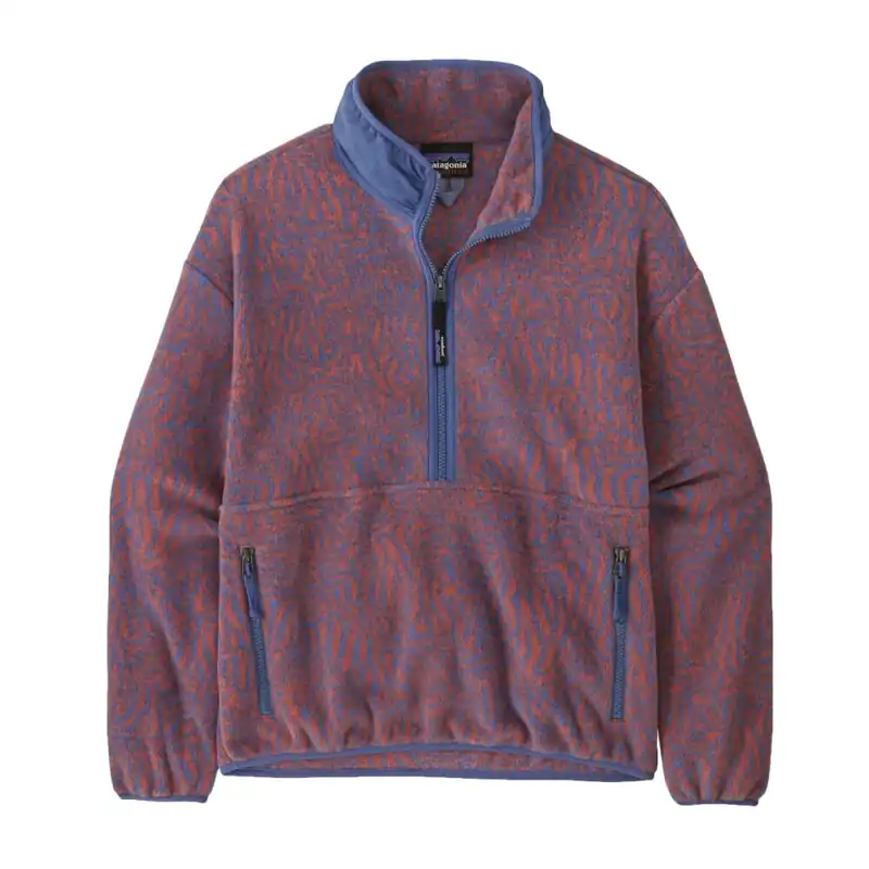 Patagonia W‘s Synchilla Fleece Marsupial Pullover Sea Run Potters Red M Nur Für Kurze Zeit