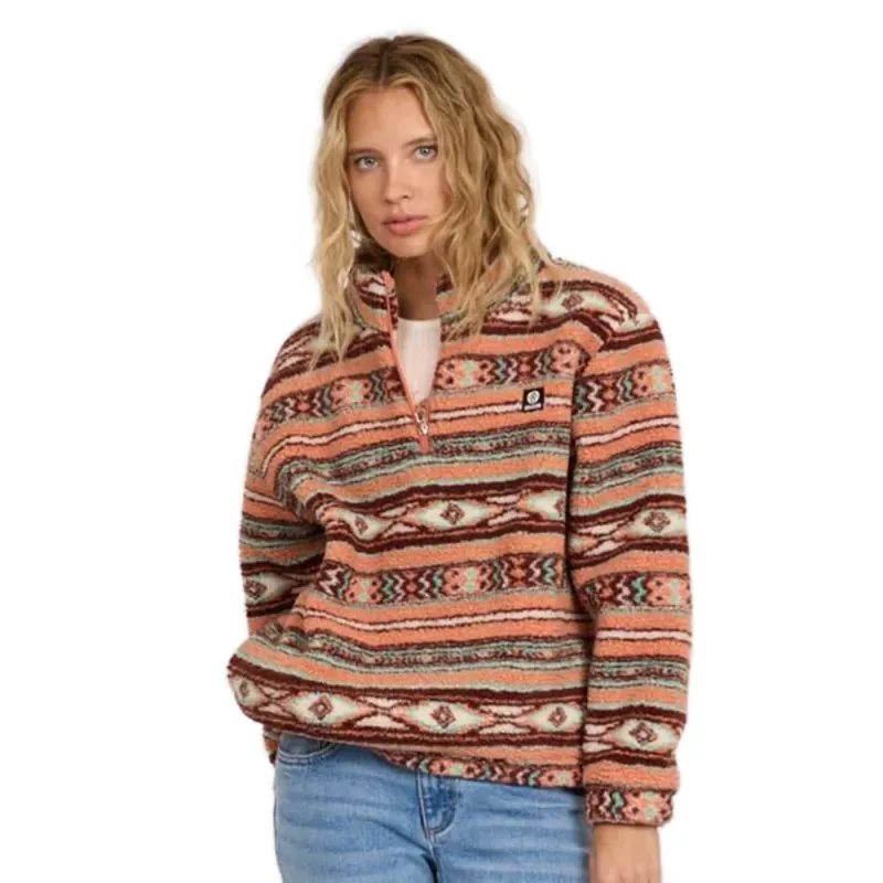 Sisstrevolution Smooth Sherpa Fleece Pullover Canyon Rose Aktuell