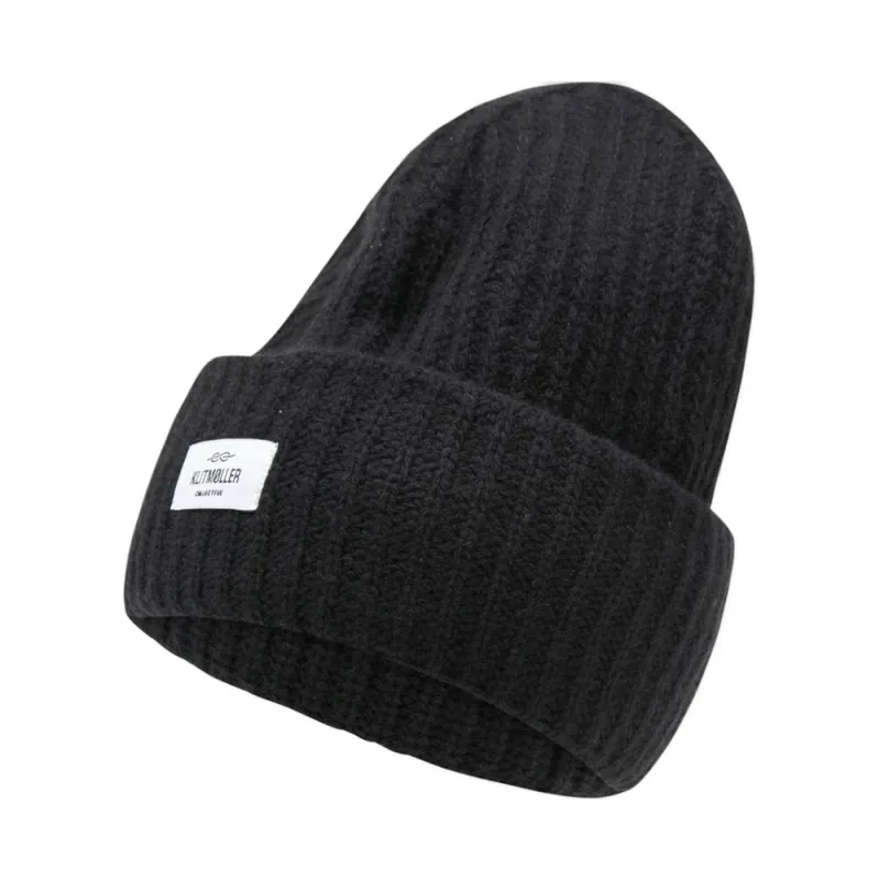 Ausverkauf Klitmoller Collective Wide Rib Beanie Black