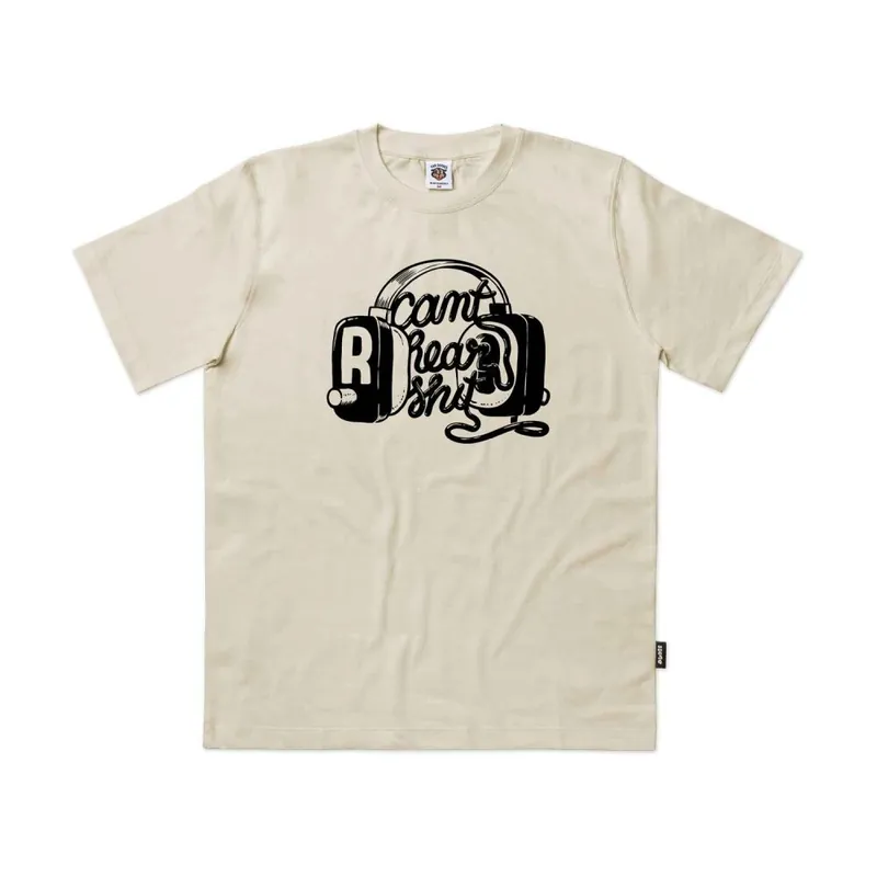 Markenprodukt The Dudes Cant Hear T-Shirt Almond Milk L