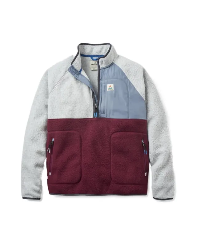 Passenger Clothing Offgrid 2.0 1/2 Zip Shrepa Fleece Grey Marley Fig M Direktkauf