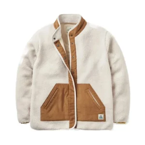 Passenger Clover 2.0 Recycled Sherpa Fleece Vintage White M Billig