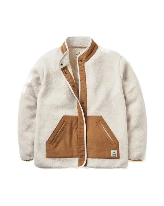 Passenger Clover 2.0 Recycled Sherpa Fleece Vintage White M Billig
