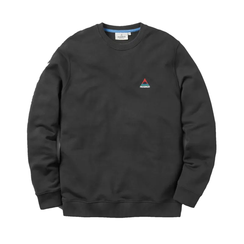Passenger Clothing Vita Organic Cotton Sweatshirt Black Sonderangebot