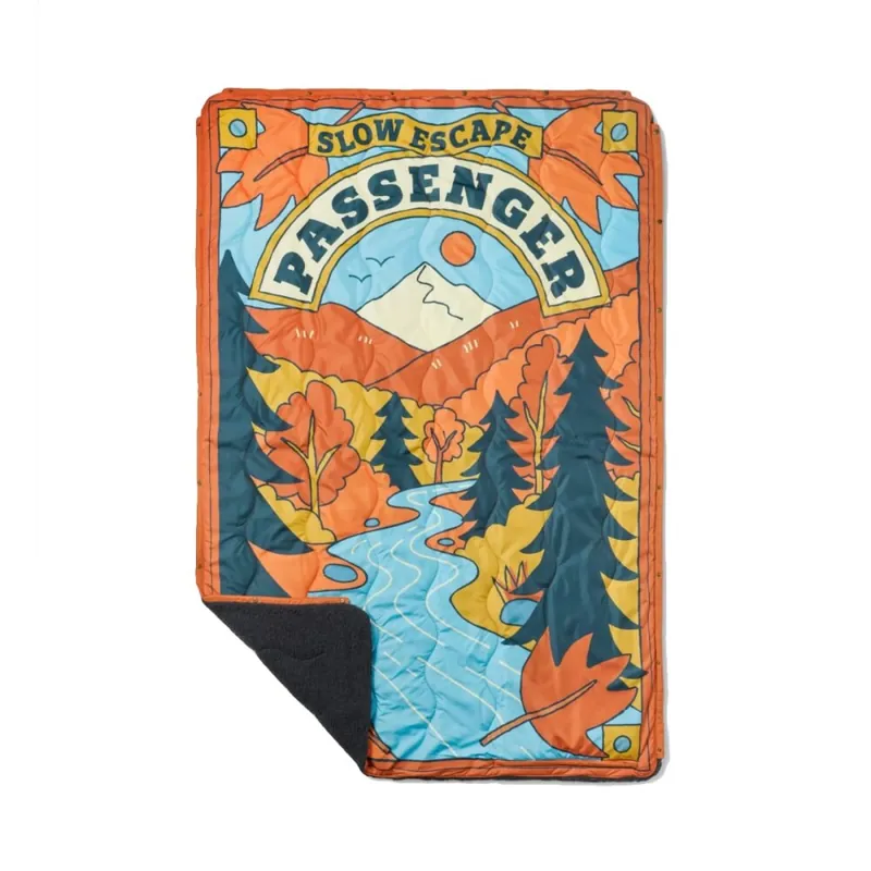 Passenger Clothing Cabin Recycled Sherpa Blanket Retro Orange Meistverkauft