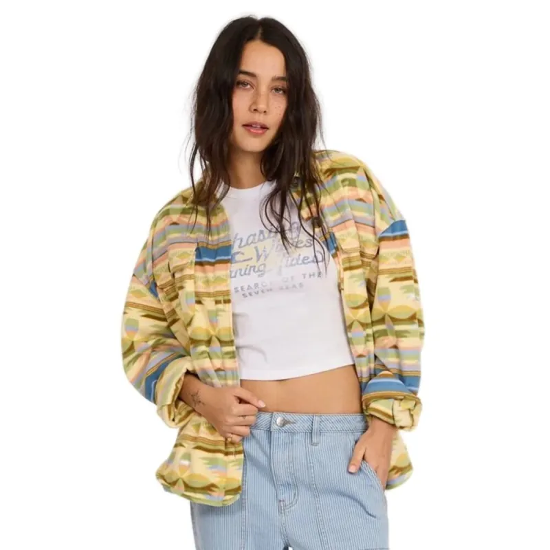 Sisstrevolution Washed Ashore Fleece Hemd Dream Blue M Must-Have