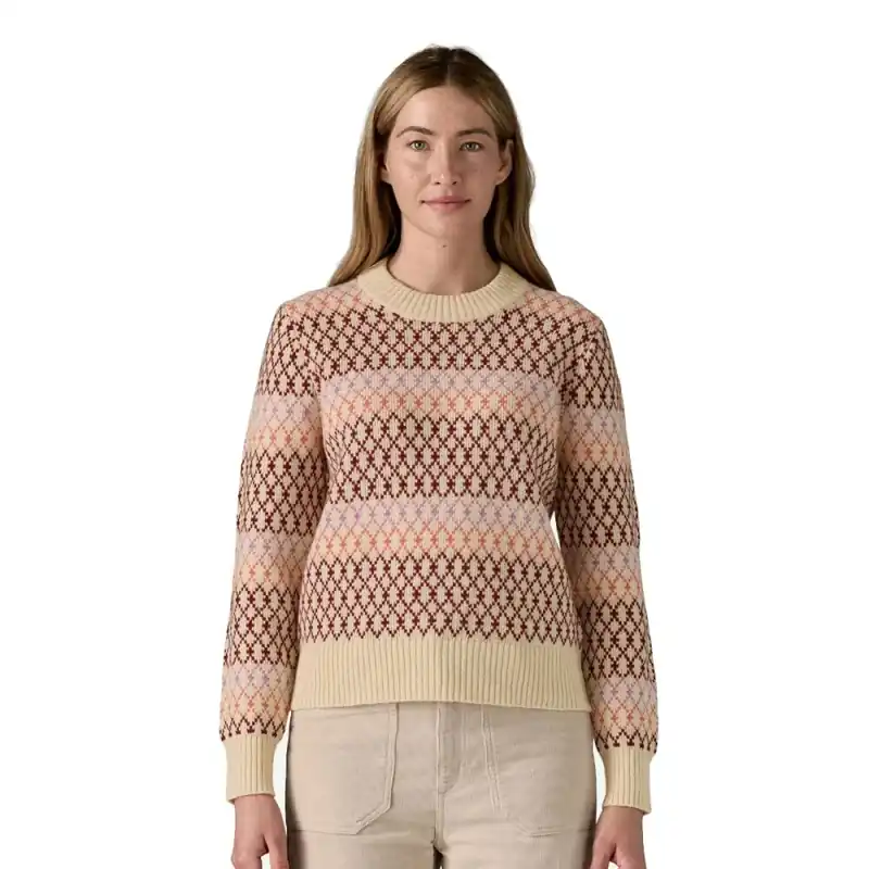 Patagonia W‘s Recycled Wool Crewneck Sweater Starlight Dark Natural S Nur Für Kurze Zeit