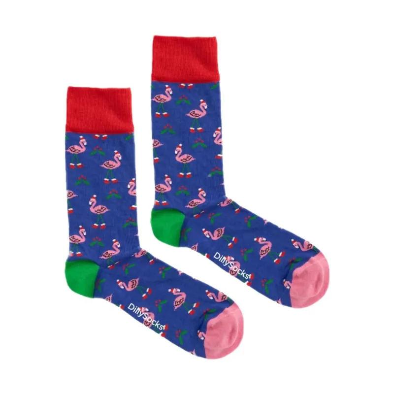 Sichere Zahlung DillySocks Flamingo Fest