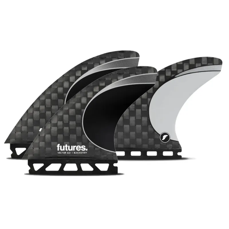 Bestseller FUTURES Thruster Fin Set 3/2 Blackstix+ Large
