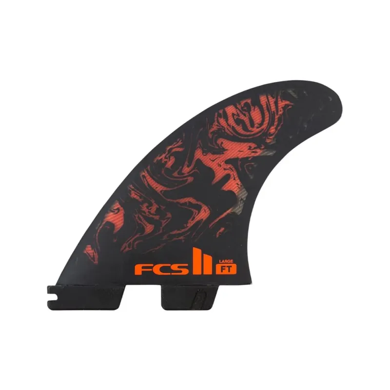 FCS 2 Filipe Toledo Performance Core + AirCore Tri Fin Set (M) Black/Red Highlight