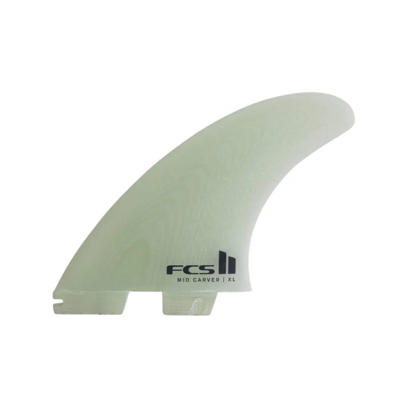 FCS 2 Mid Carver Performance Glass Tri Retail Fins (XL) Clear Knallerangebot