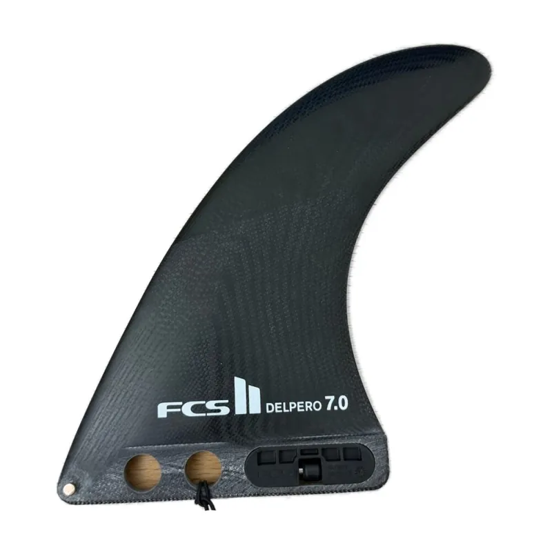 FCS II Delpero Performance Glass 7" Longboard Finne Black Sale