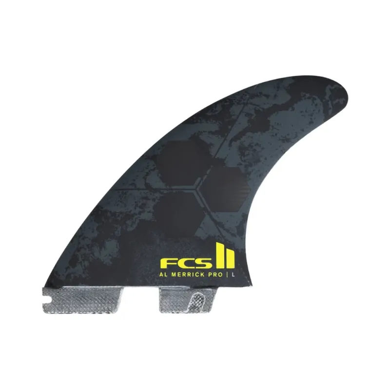 Neue Kollektion FCS 2 Al Merrick Performance GlassTri Fins (M) Black/Acid