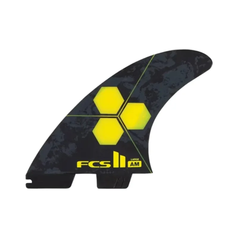 Begrenztes Angebot FCS 2 Al Merrick Performance Core Tri Fins (L) Yellow