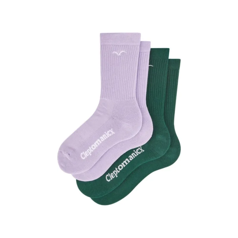 Bestseller Cleptomanicx Socken Ligull 2 Pack Mountain View/ Lavender 42-46