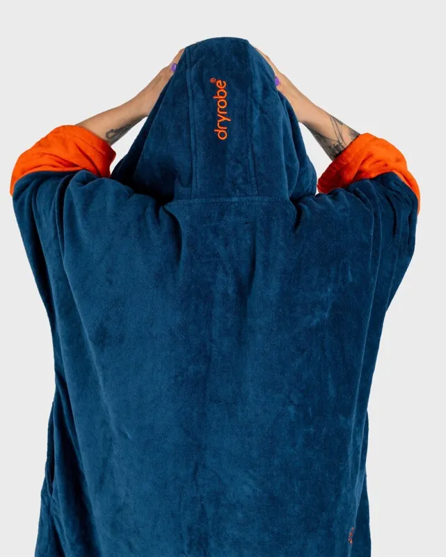 Geprüft DRYROBE Fullzip Handtuchmantel Baumwolle Blau L