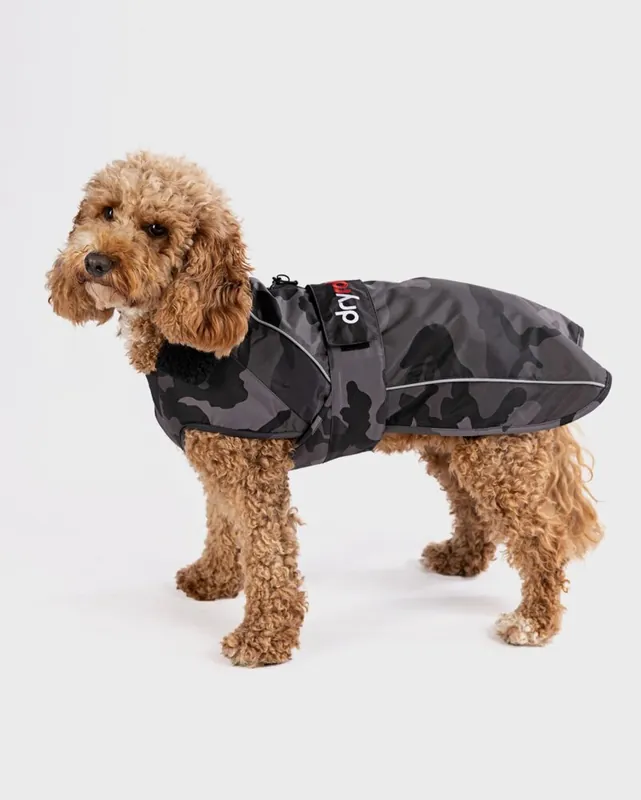 DRYROBE Dog Coat Hundemantel Schwarz Camo L Angebot