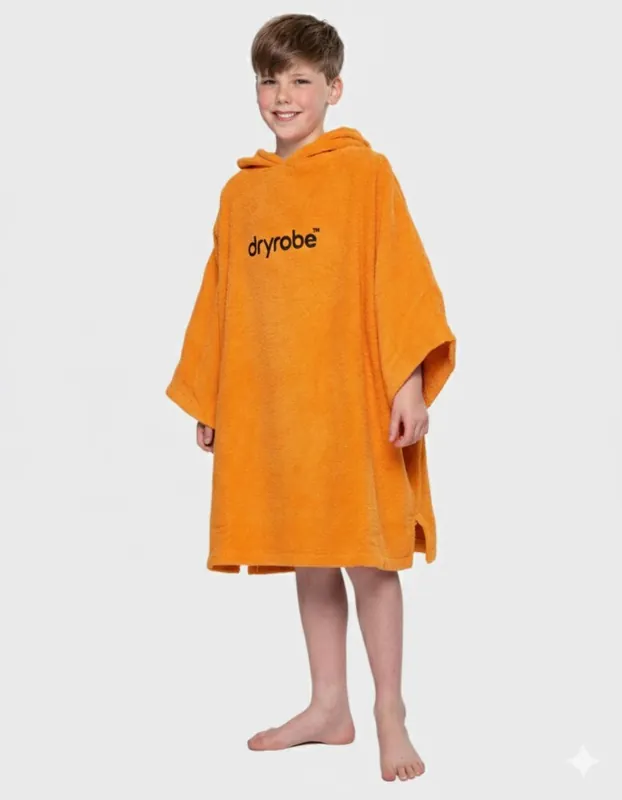 Sofort Bestellen DRYROBE Handtuchmantel Bio KIDS Orange 5-9