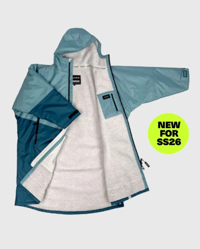 Neue Ware DRYROBE Advance Long Sleeve KIDS Blau Grau 10-13
