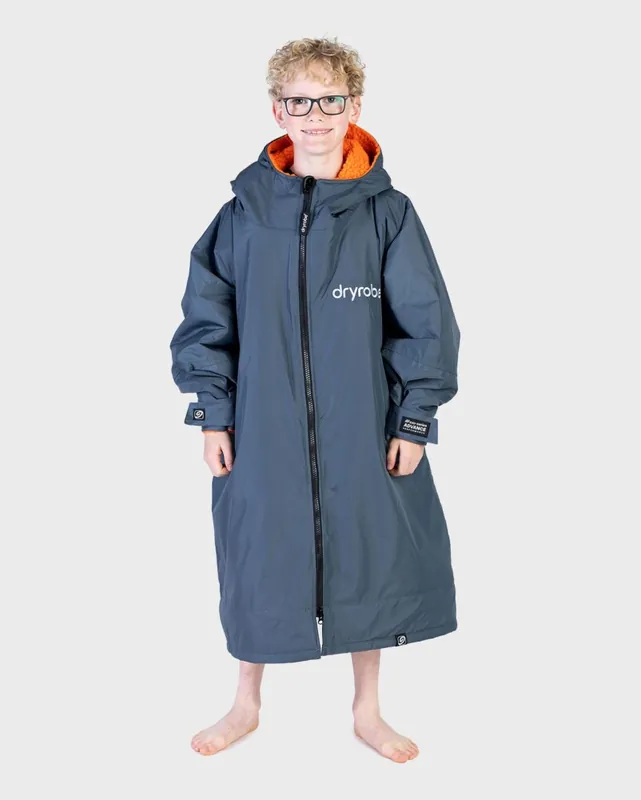 DRYROBE Advance Long Sleeve KIDS Grau Orange 5-9 Markenprodukt