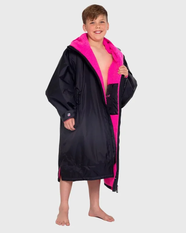 Super-Preis DRYROBE Advance Long Sleeve KIDS Schwarz Pink 5-9
