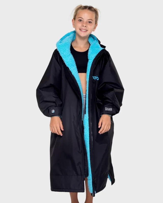 DRYROBE Advance Long Sleeve KIDS Schwarz Blau 5-9 Direkt Vom Hersteller