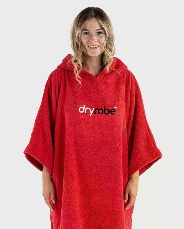 DRYROBE Handtuchmantel Bio-Baumwolle Orange M Garantierte Lieferung