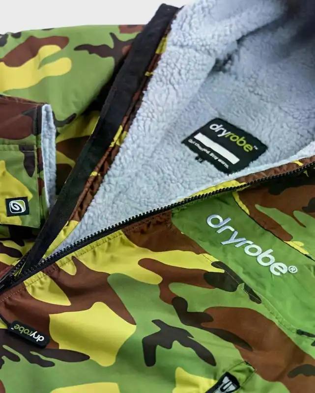 DRYROBE Advance Long Sleeve Grün Camo Grau S REMIX Billig
