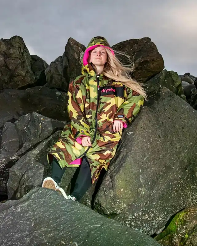 Jetzt Bestellen DRYROBE Advance Long Sleeve Grün Camo Pink M REMIX