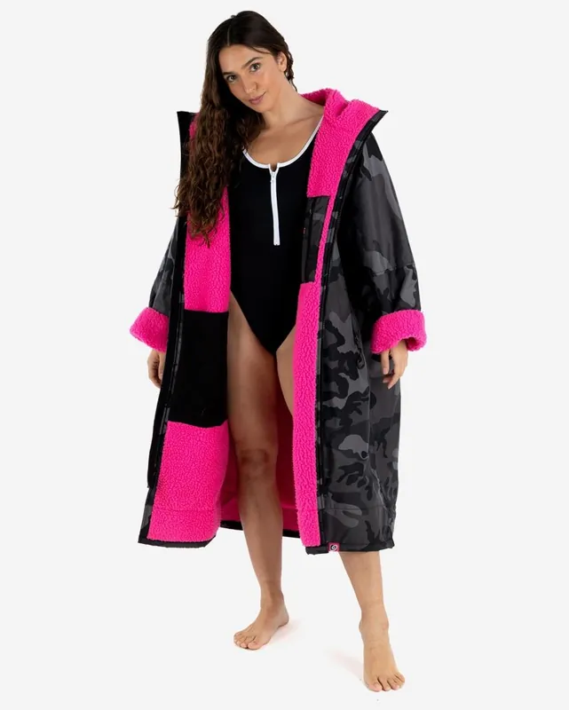 Top-Angebot DRYROBE Advance Long Sleeve Schwarz Camo Pink XS