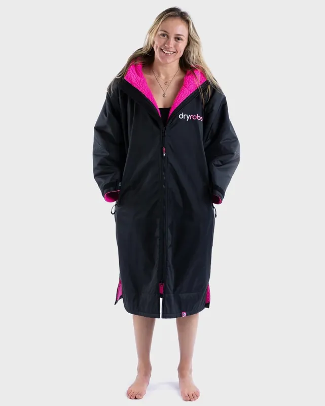 DRYROBE Advance Long Sleeve Schwarz Pink XS Jetzt Kaufen