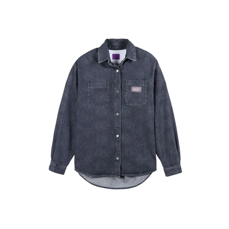 Oxbow Long Sleeve Denim Shirt Motel Dark Grey M Sale