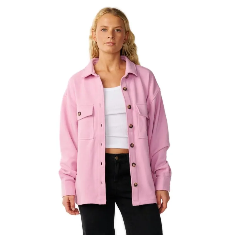 Zertifiziert Rip Curl Retro Swell Fleece Overshirt Lilac M