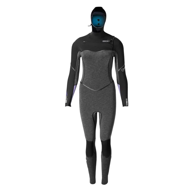Prolimit Oxygen Steamer Hooded 6/4 Thermal Rebound FTM Black/Lavender XS (34) Echt