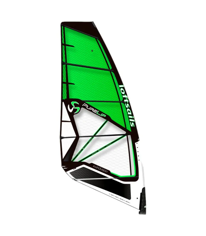 Begrenztes Angebot Loftsails Purelip 2023 Grün Wave Windsurfsegel