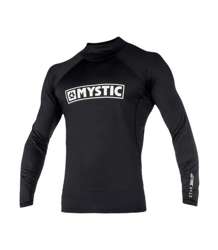 Super-Preis Mystic ar L/S Rashve Jr Schwarz Lycra Shirt