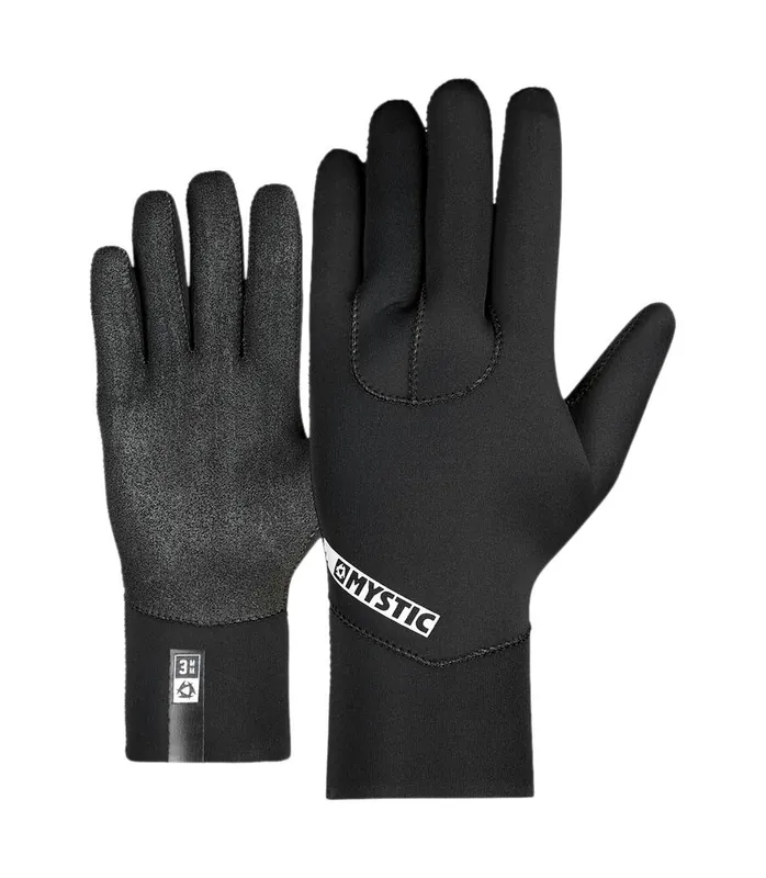 Letzte Chance Mystic ar 3mm 5Finger Schwarz Neopren Handschuh
