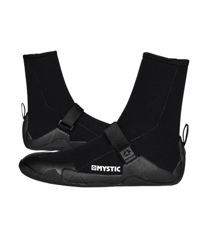 Mystic ar 5mm Round Toe Schwarz Surfboots Round too Neu Im Sortiment